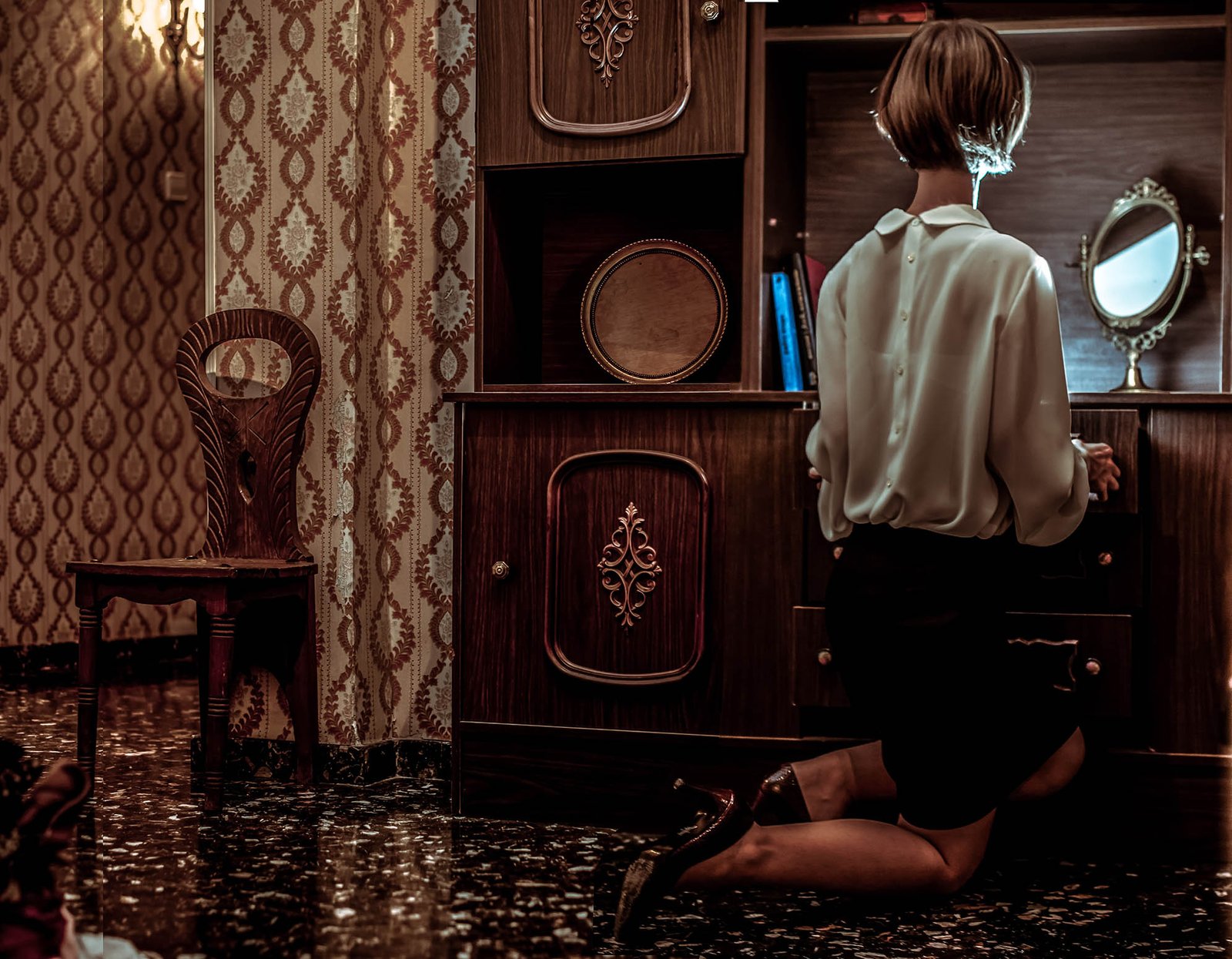 Inside the house, outside home